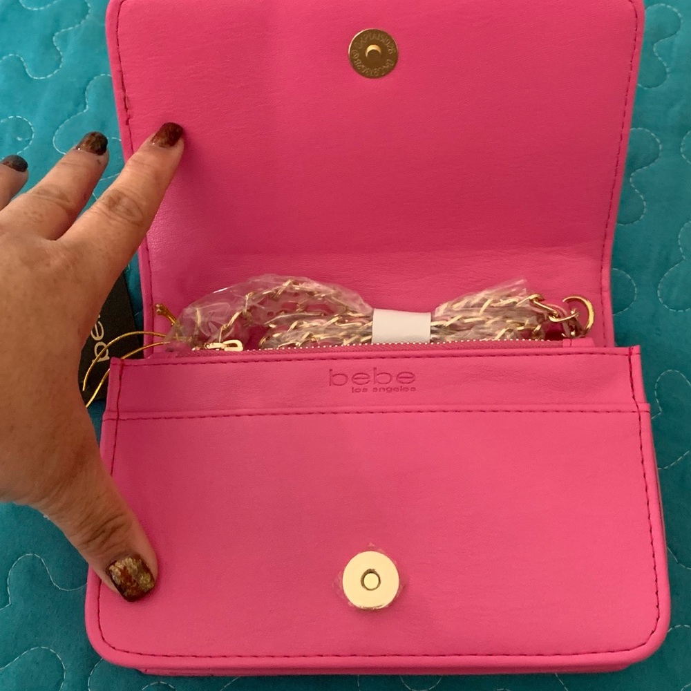 NWT. Bebe Pink Crossbody bag - Picture 16 of 16